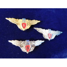 Нагрудний знак Класний фахівець для військовослужбовців частин ППО Збройних Сил україни 1, 2, 3 клас